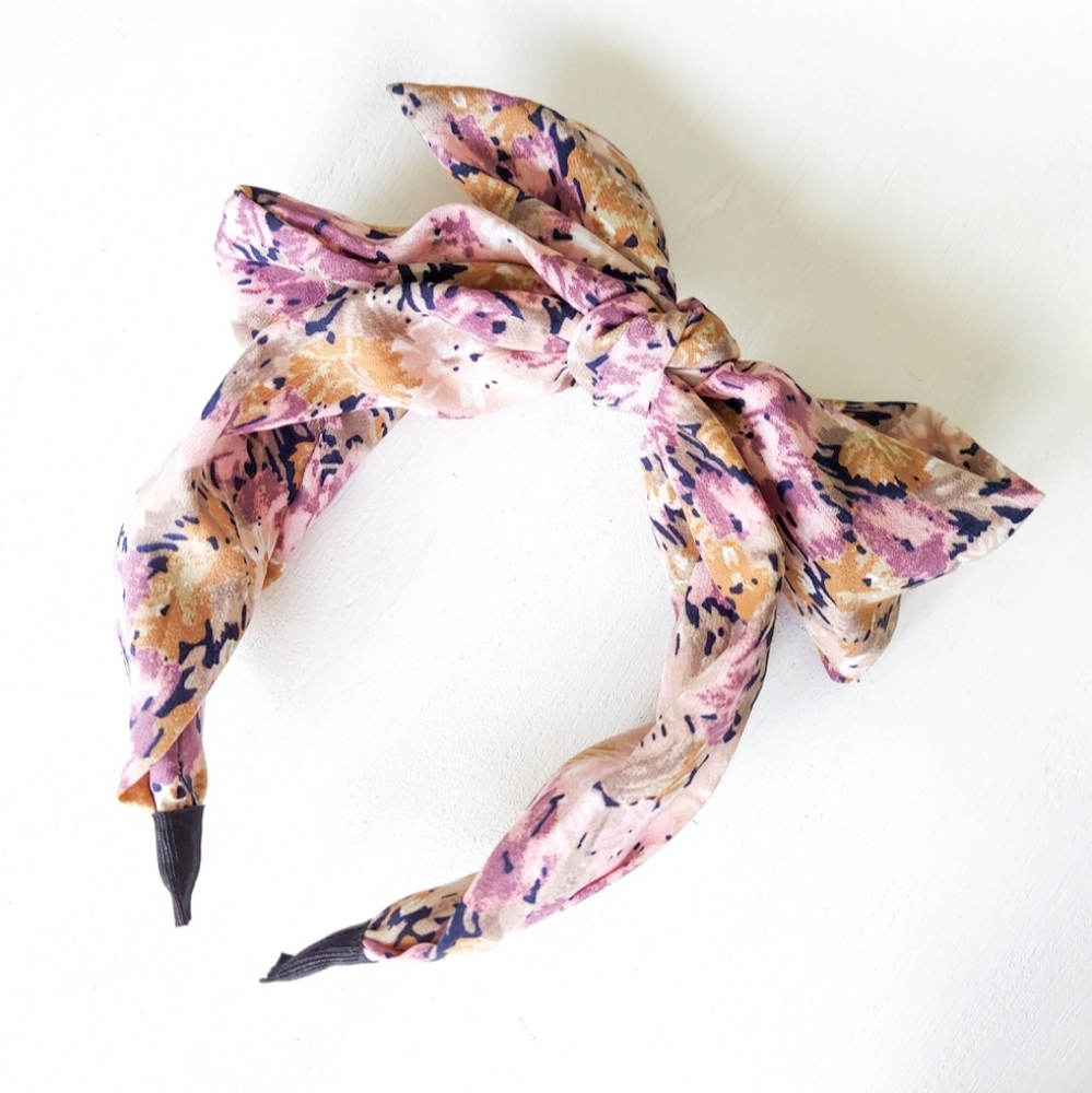 Rene Floral Bow Headband III